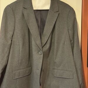 Talbots Gray Italian Flannel Blazer & Slacks 22WP